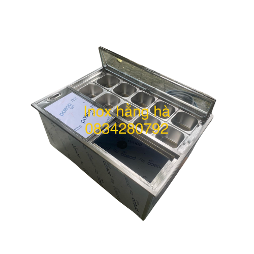 Thùng đá inox nhỏ gọn