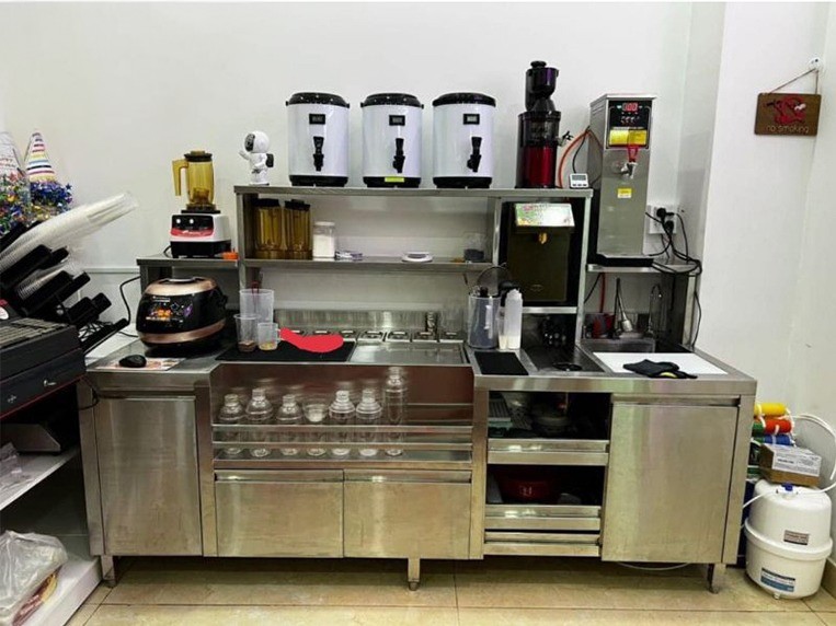 Quày pha chế Inox cho nhà hàng