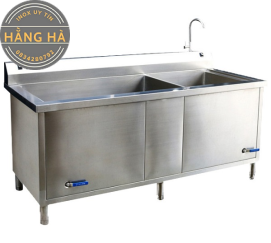 Bồn rửa công nghiệp 2 hố 